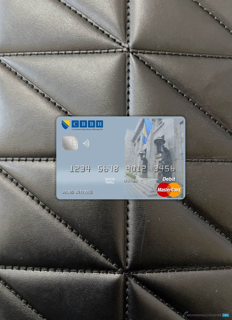 Download Bosnia and Herzegovina Central bank master card photolook front Photoshop template